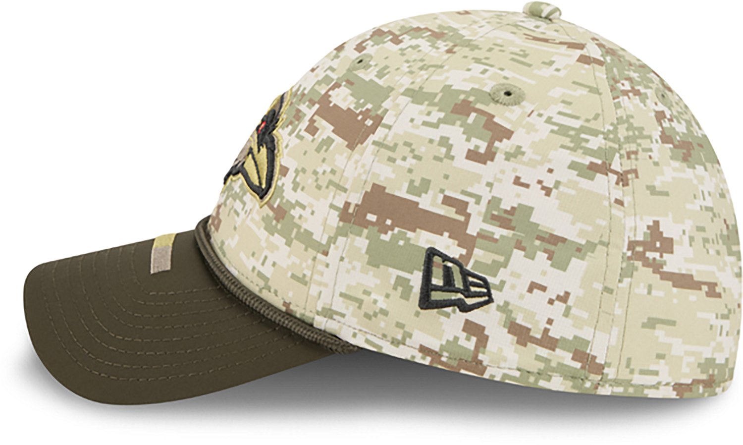 New Era Men's Ravens 25 Salute to Service Camo 39THIRTY Cap - view number 4