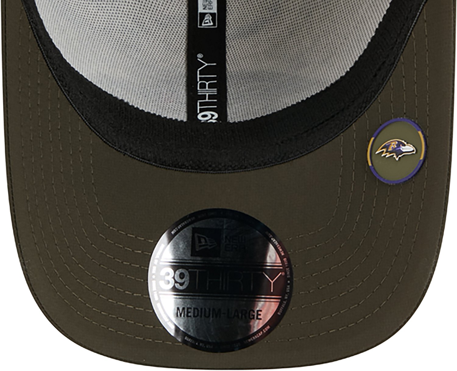 New Era Men's Ravens 25 Salute to Service Camo 39THIRTY Cap - view number 7