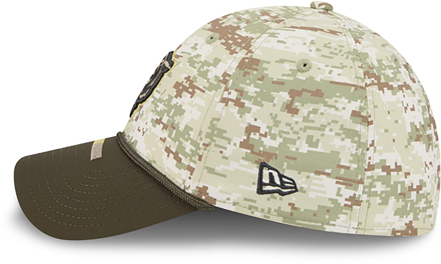 New Era Men's Bears 25 Salute to Service Camo 39THIRTY Cap - view number 4