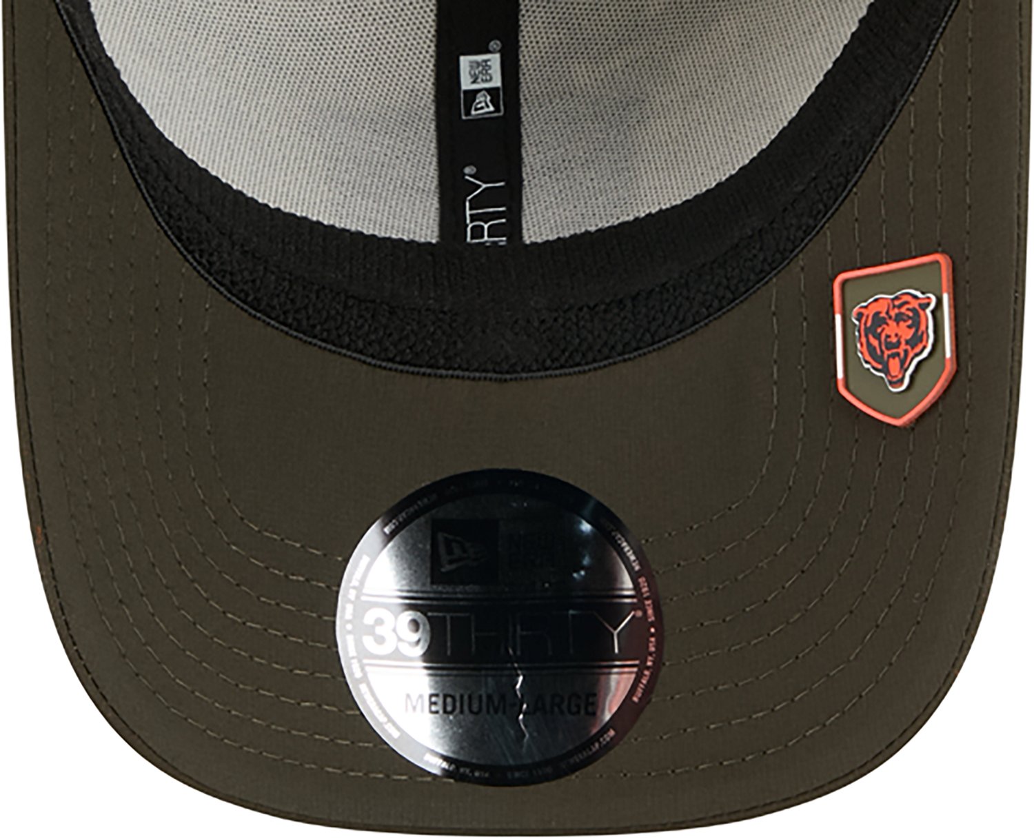 New Era Men's Bears 25 Salute to Service Camo 39THIRTY Cap - view number 7