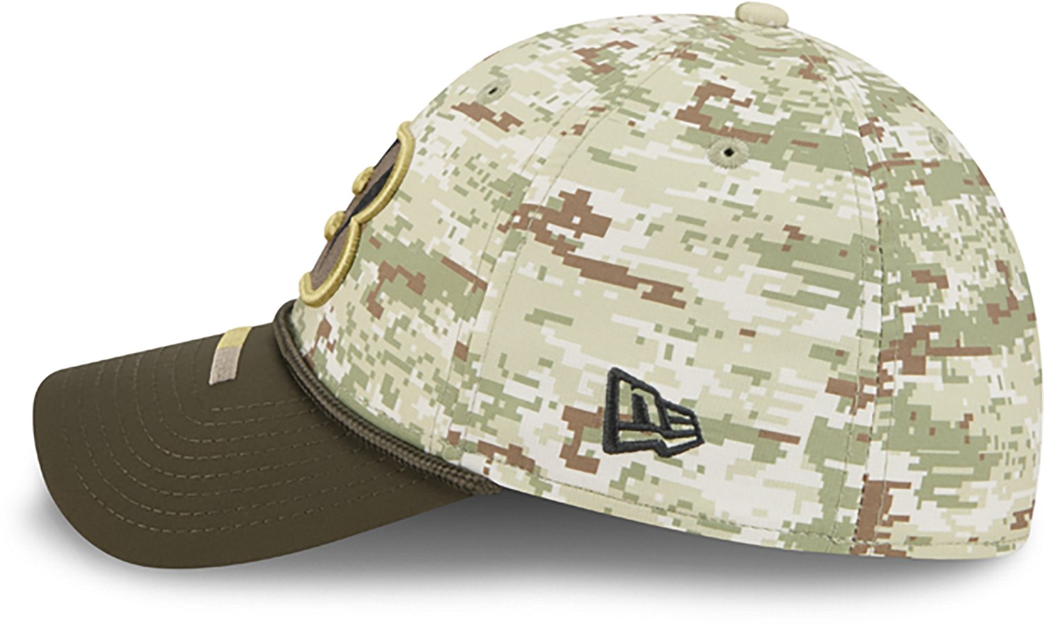 New Era Men's Bengals 25 Salute to Service Camo 39THIRTY Cap - view number 4