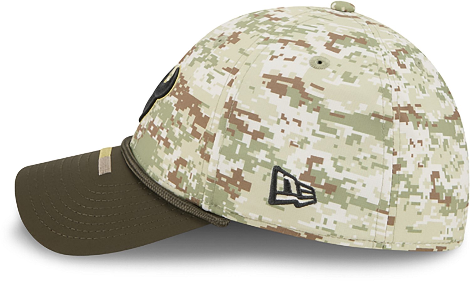New Era Men's Texans 25 Salute to Service Camo 39THIRTY Cap - view number 4