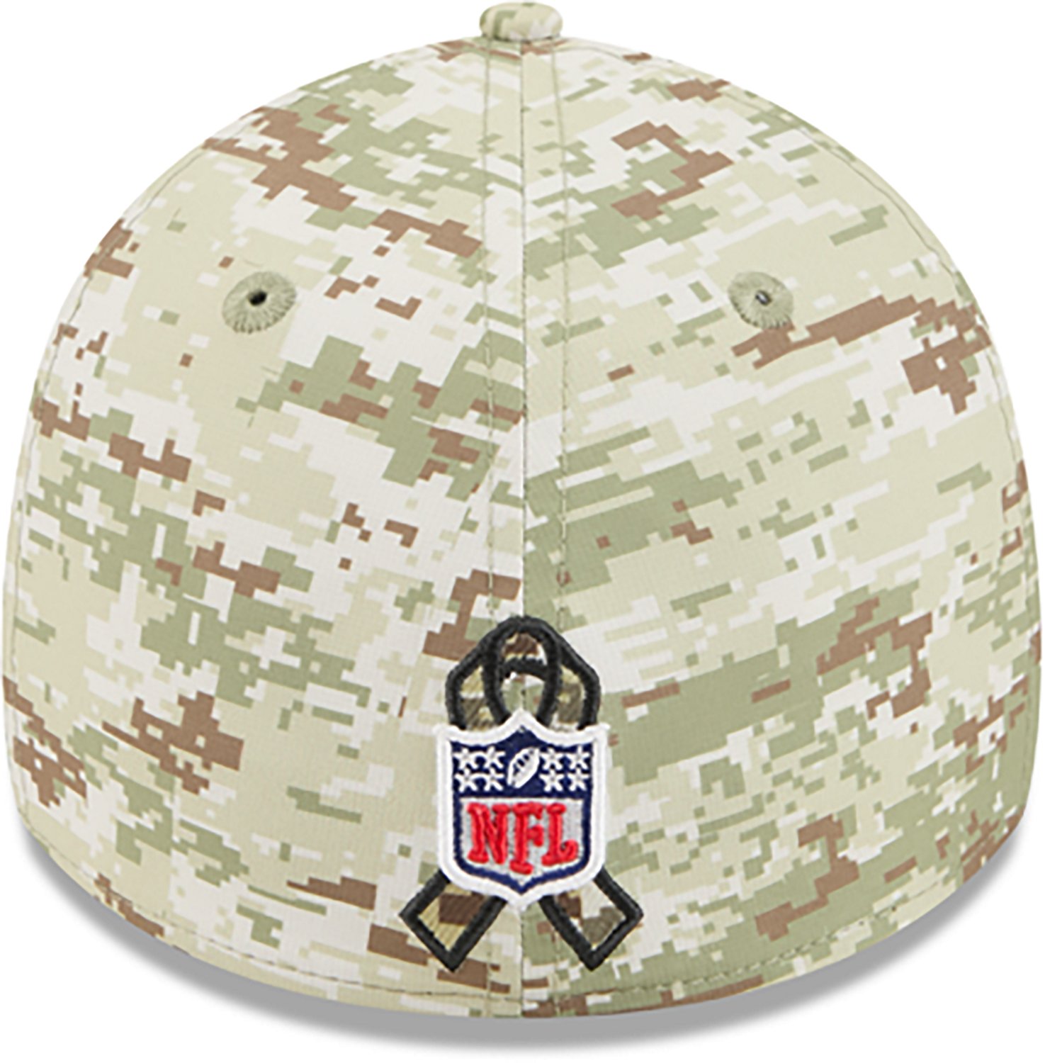 New Era Men's Colts 25 Salute to Service Camo 39THIRTY Cap - view number 2