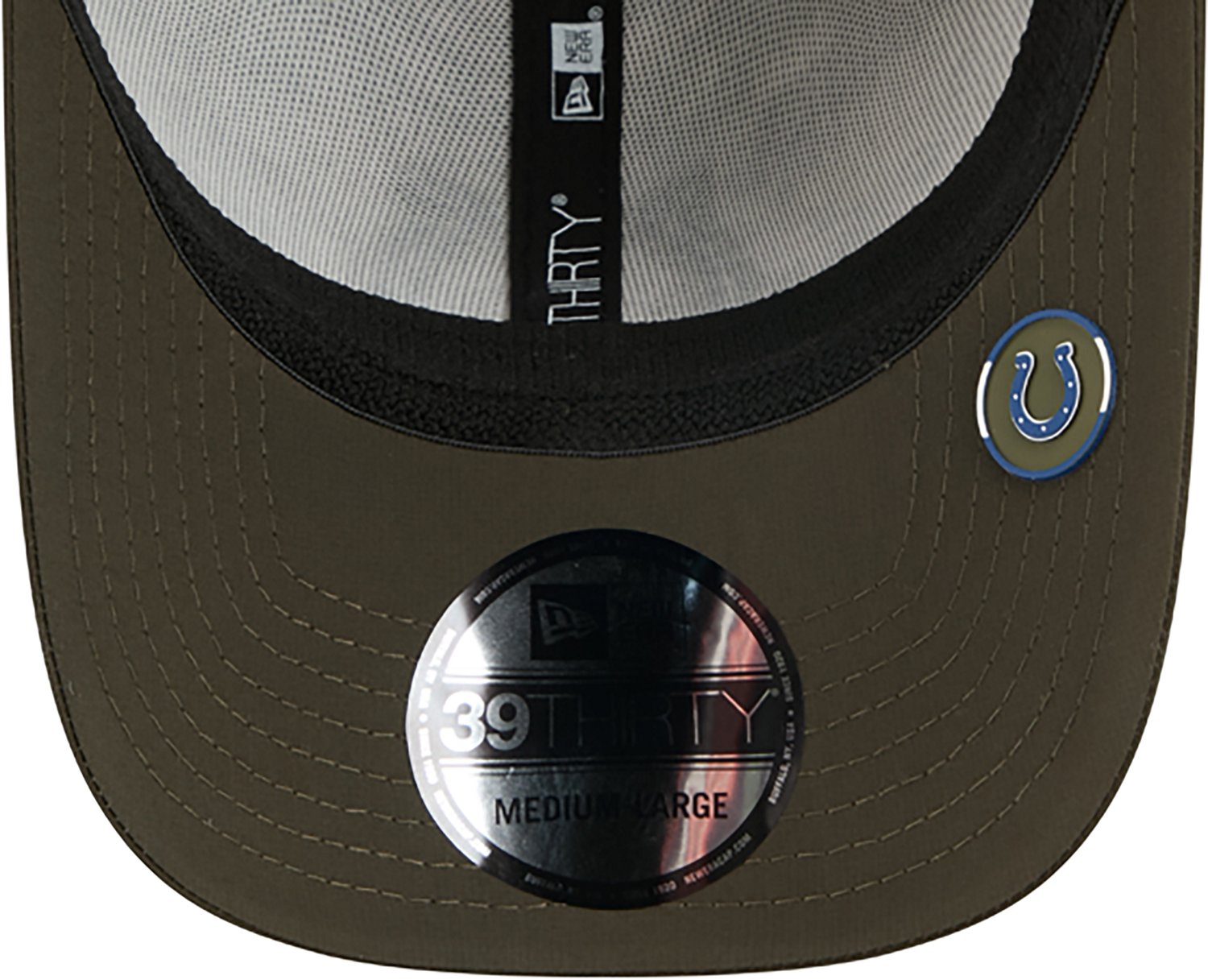 New Era Men's Colts 25 Salute to Service Camo 39THIRTY Cap - view number 7