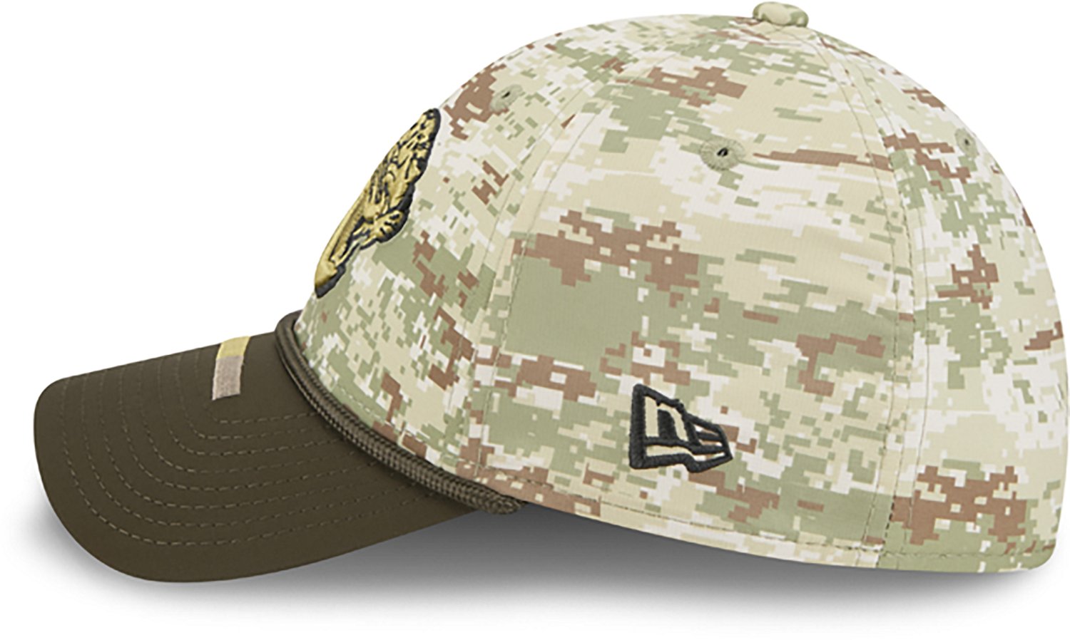 New Era Men's Jaguars 25 Salute to Service Camo 39THIRTY Cap - view number 4
