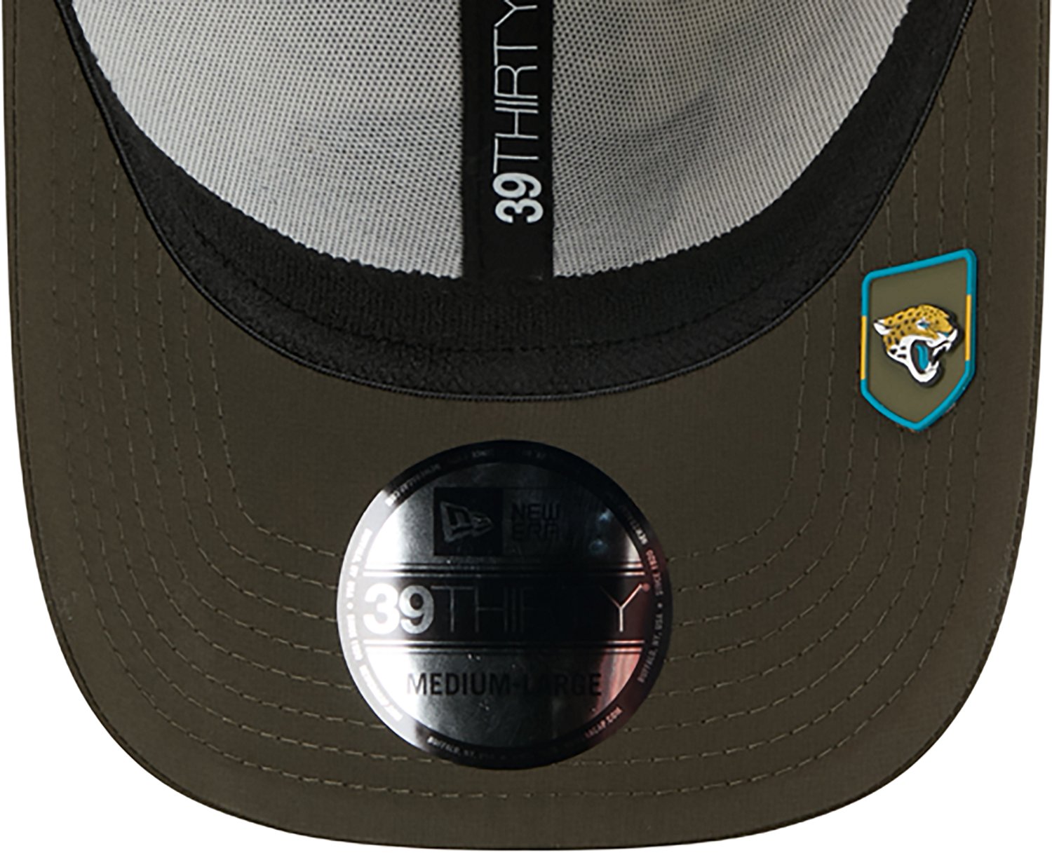 New Era Men's Jaguars 25 Salute to Service Camo 39THIRTY Cap - view number 7
