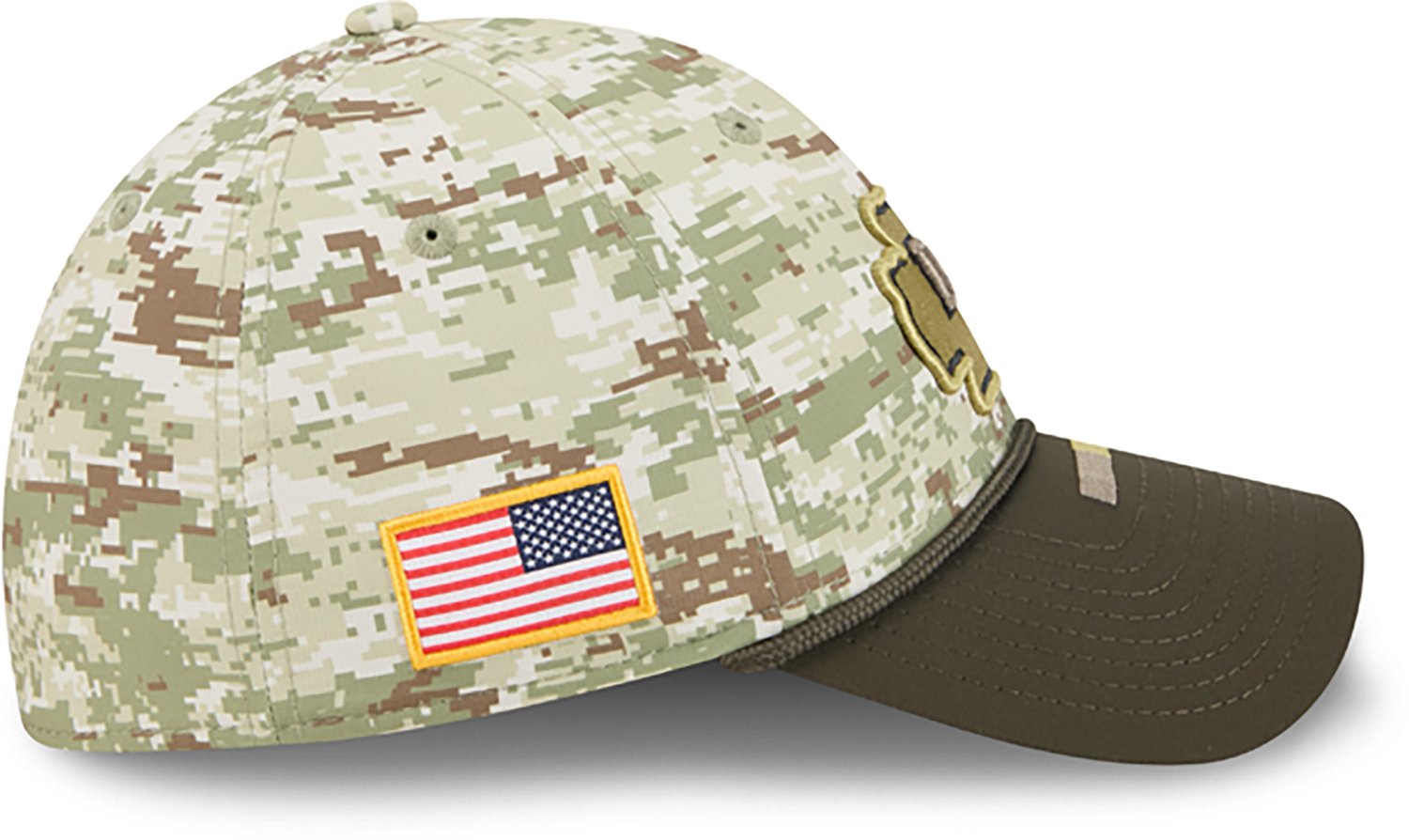 New Era Men's Chiefs 25 Salute to Service Camo 39THIRTY Cap - view number 3