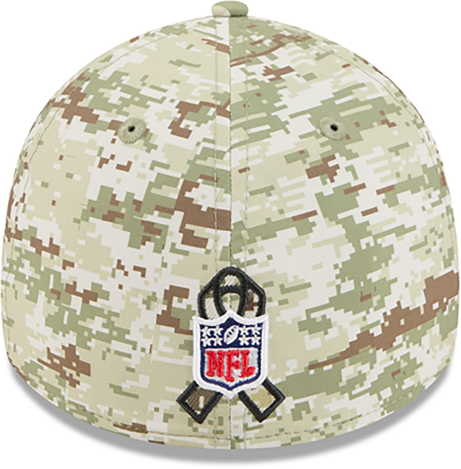 New Era Men's Dolphins 25 Salute to Service Camo 39THIRTY Cap - view number 2