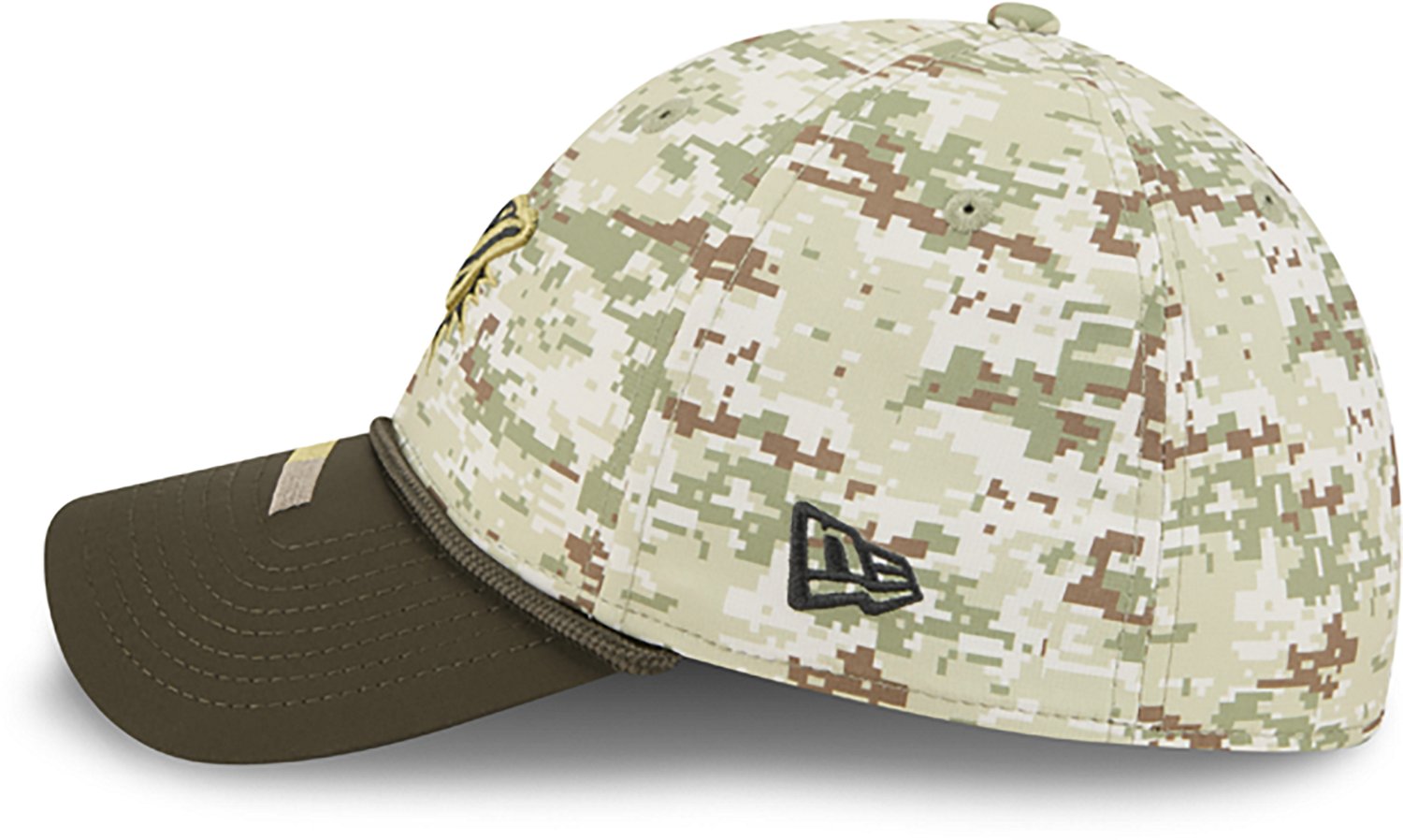 New Era Men's Dolphins 25 Salute to Service Camo 39THIRTY Cap - view number 4