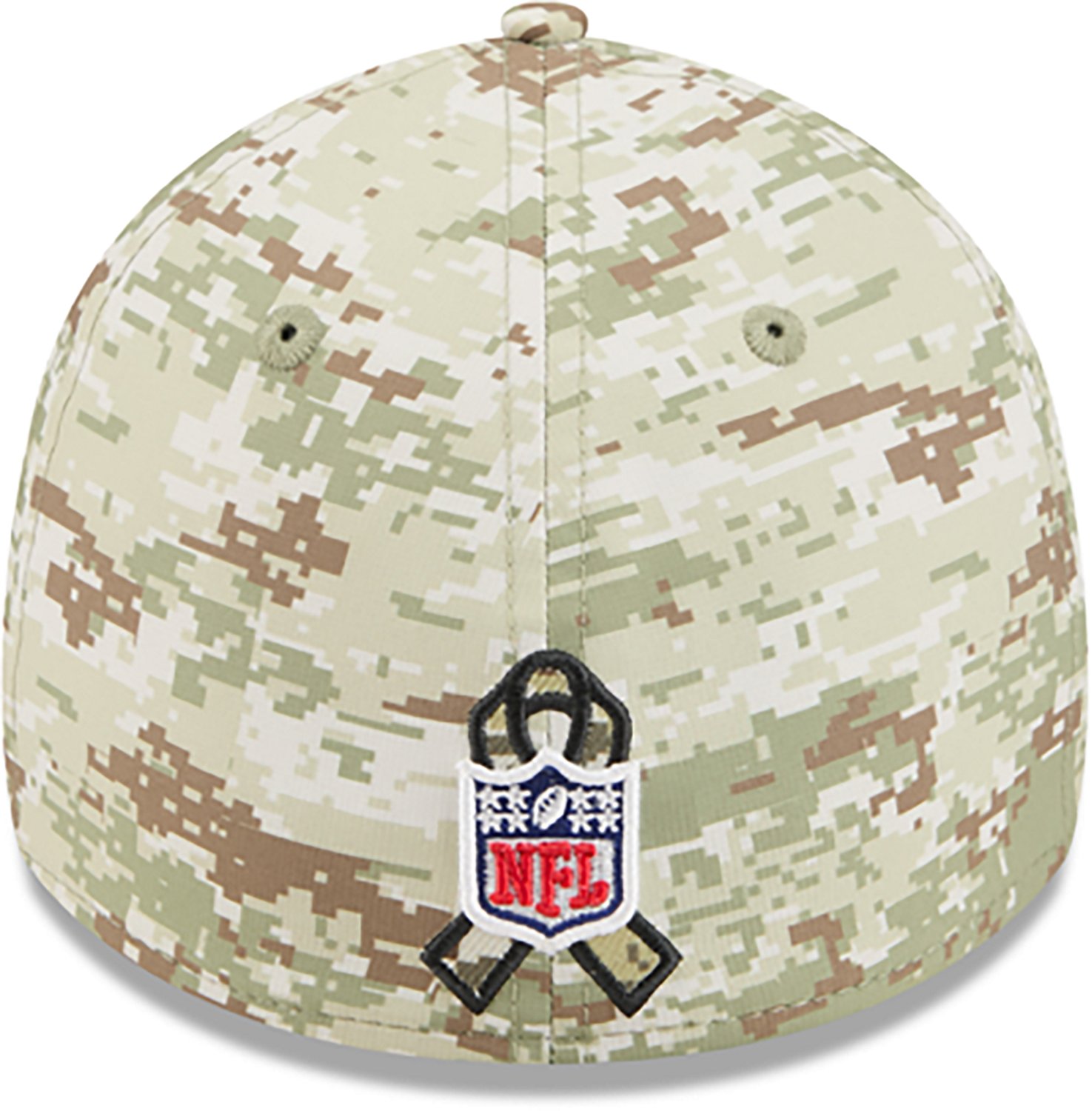 New Era Men's Saints 25 Salute to Service Camo 39THIRTY Cap - view number 2