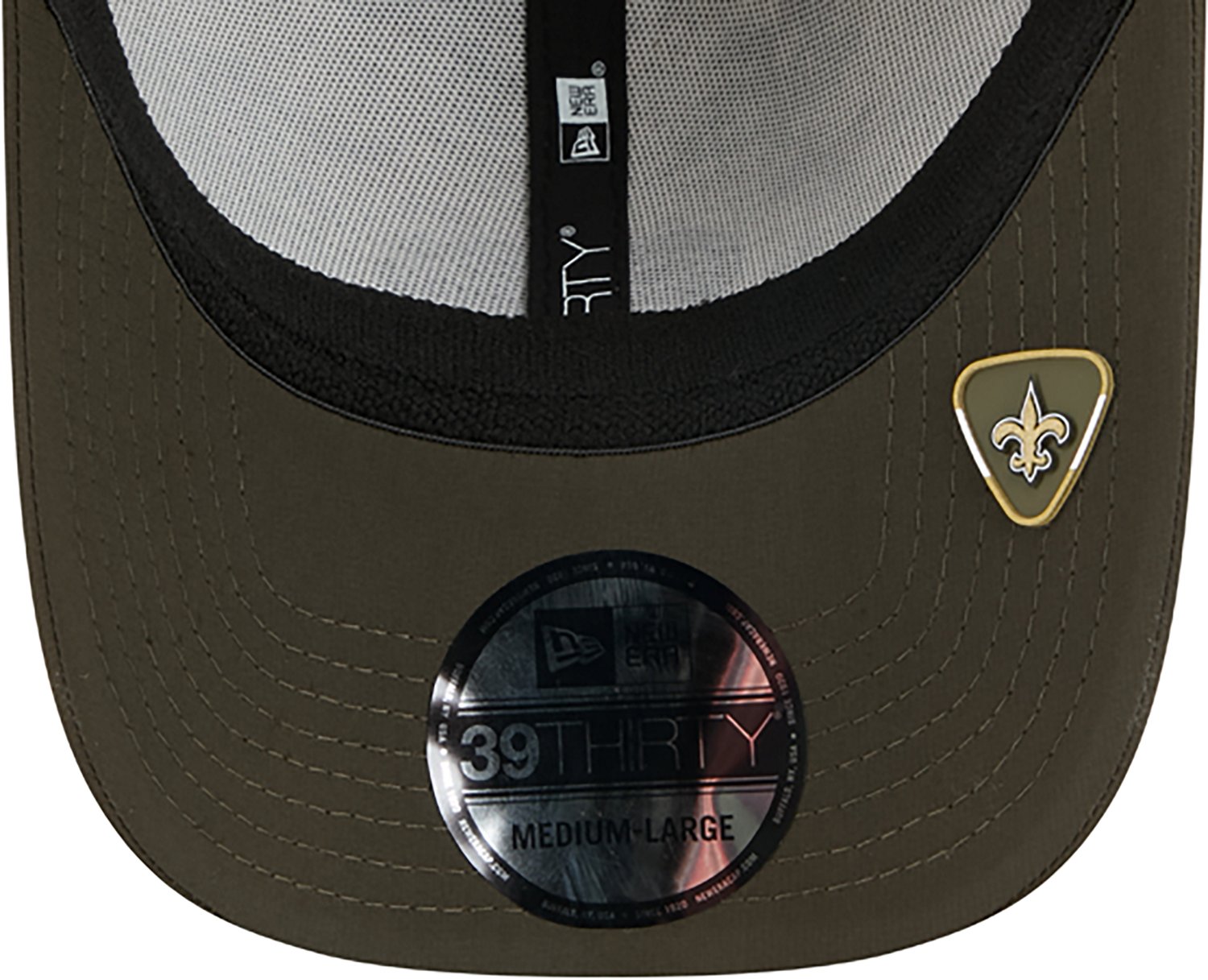 New Era Men's Saints 25 Salute to Service Camo 39THIRTY Cap - view number 7