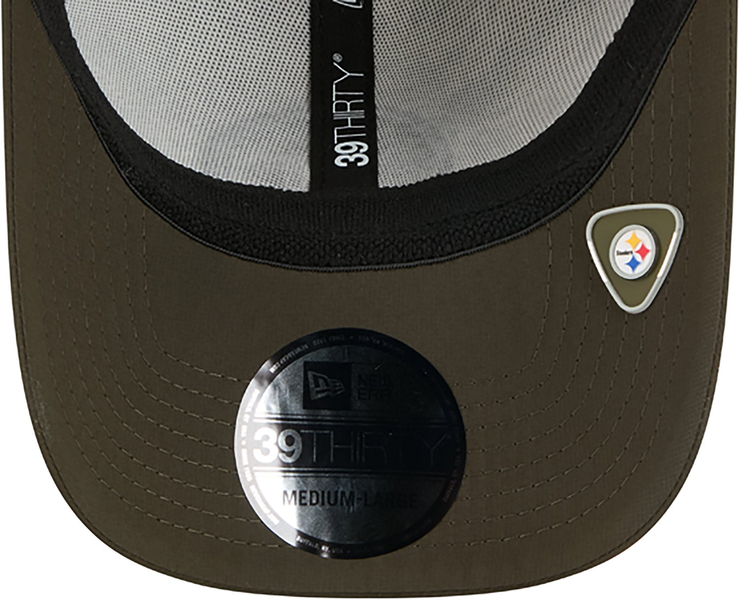 New Era Men's Steelers 25 Salute to Service Camo 39THIRTY Cap - view number 7