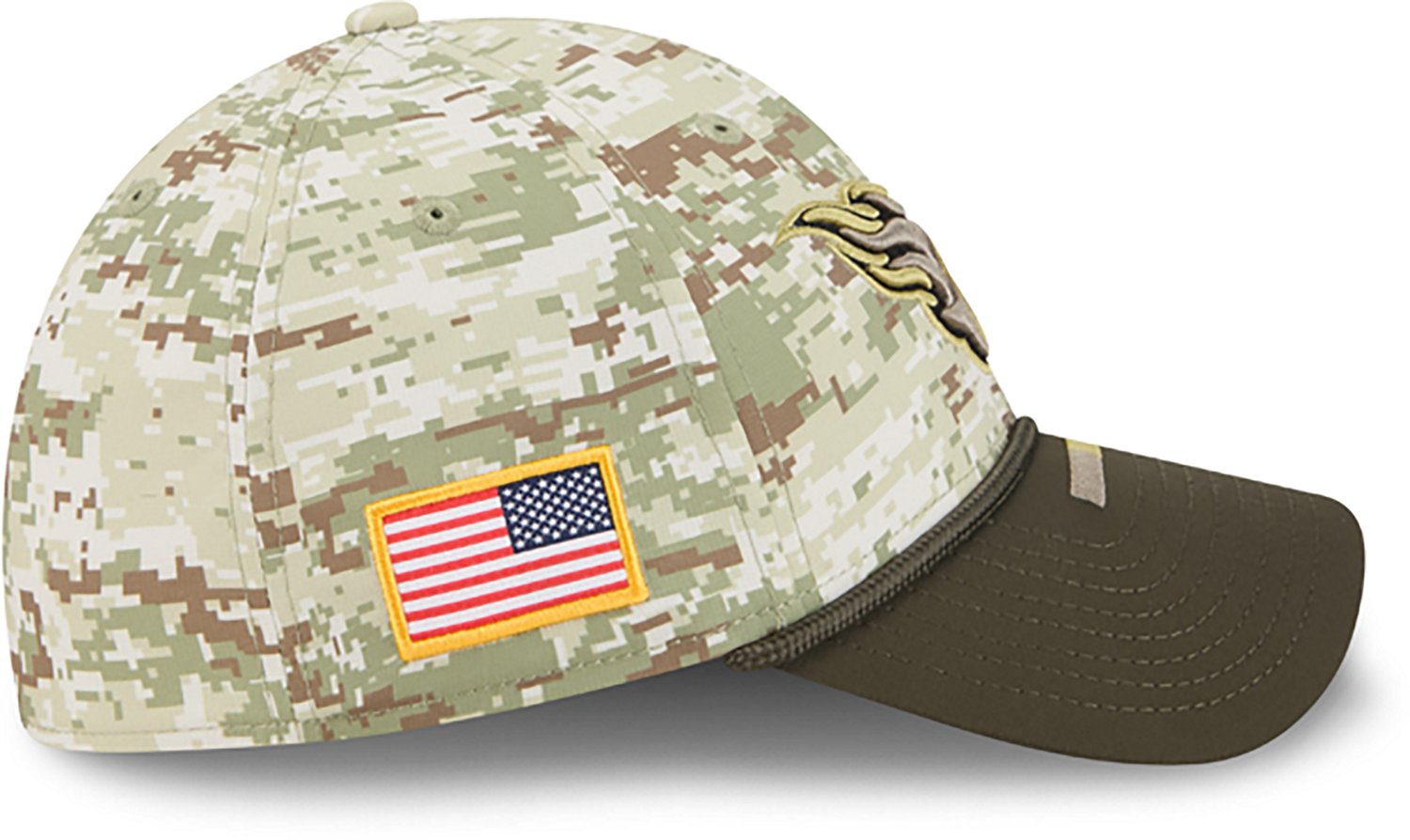 New Era Men's Titans 25 Salute to Service Camo 39THIRTY Cap - view number 3