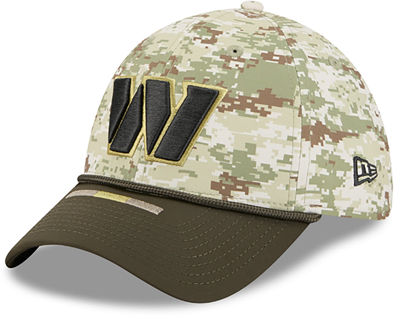 New Era Men's Commanders 25 Salute to Service Camo 39THIRTY Cap - view number 6