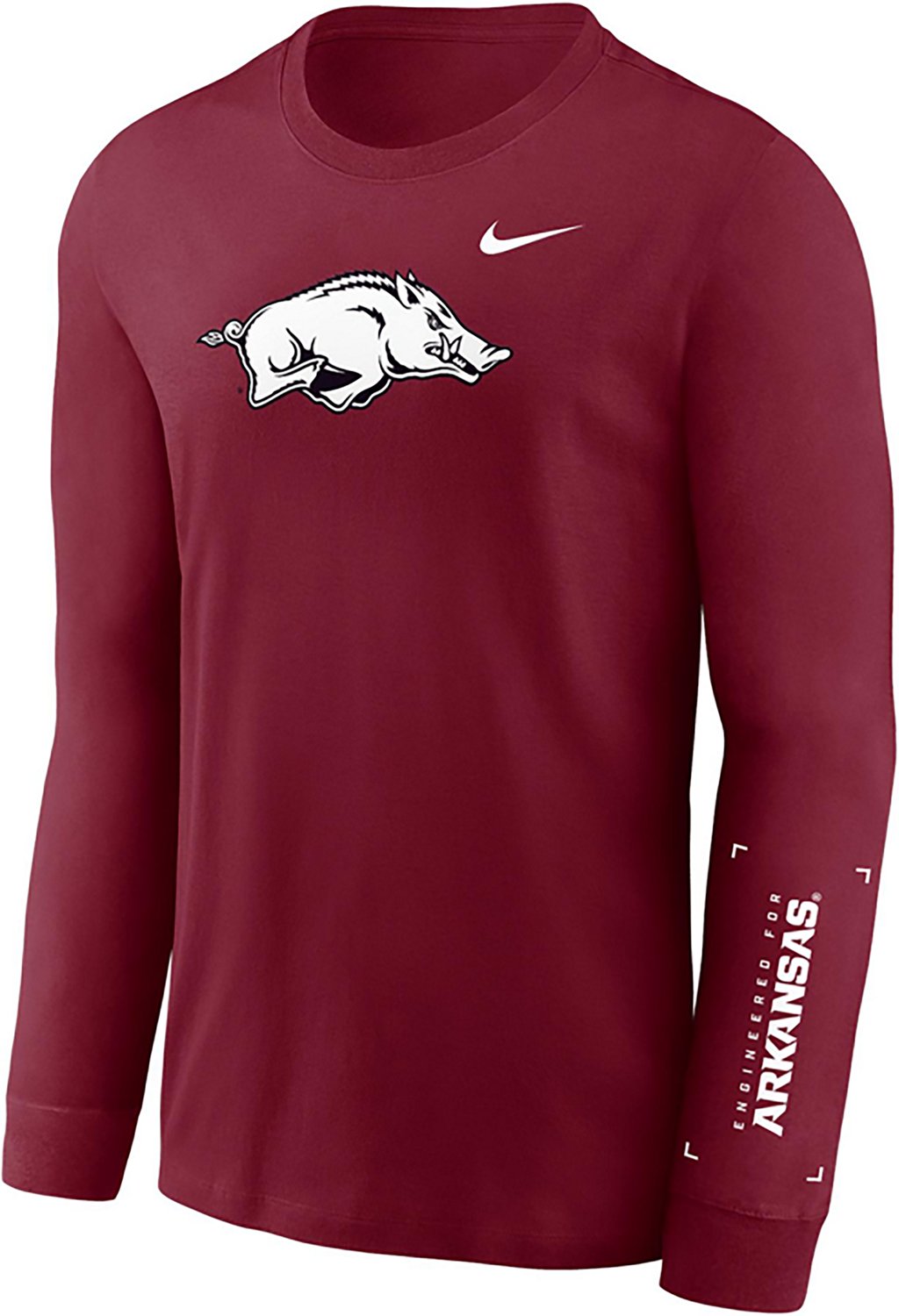 Nike Men's University of Arkansas Mascot Legend Practice Long Sleeve Graphic T-shirt