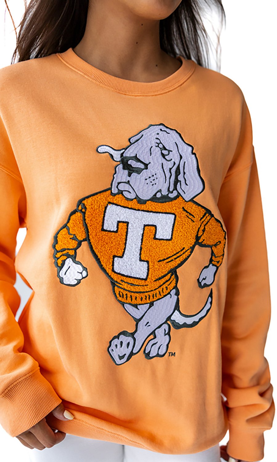 Gameday Social Women's Tennessee Mascot Chenille Comfort Crew Sweatshirt - view number 5