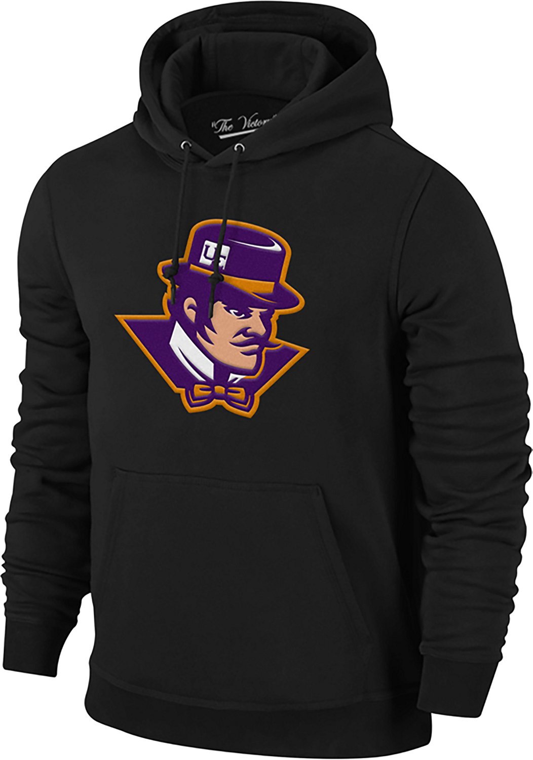 WILDCAT RETRO Men's Evansville Purple Aces Mascot Tackle Twill Hoodie - view number 2
