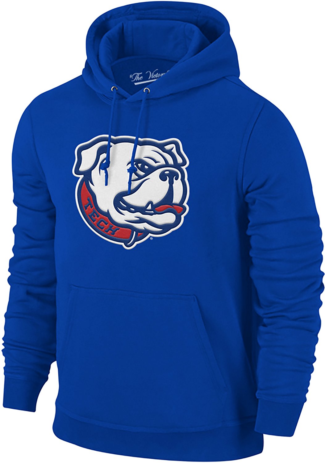 WILDCAT RETRO Men's Louisiana Tech Bulldogs Mascot Tackle Twill Hoodie - view number 2