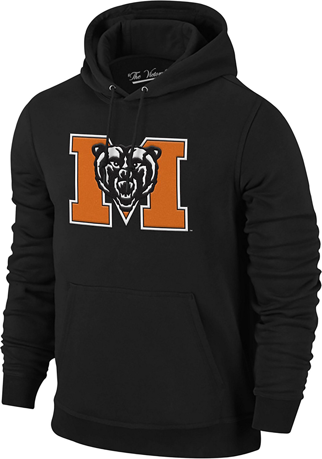 WILDCAT RETRO Men's Mercer Bears Mascot Tackle Twill Hoodie - view number 2