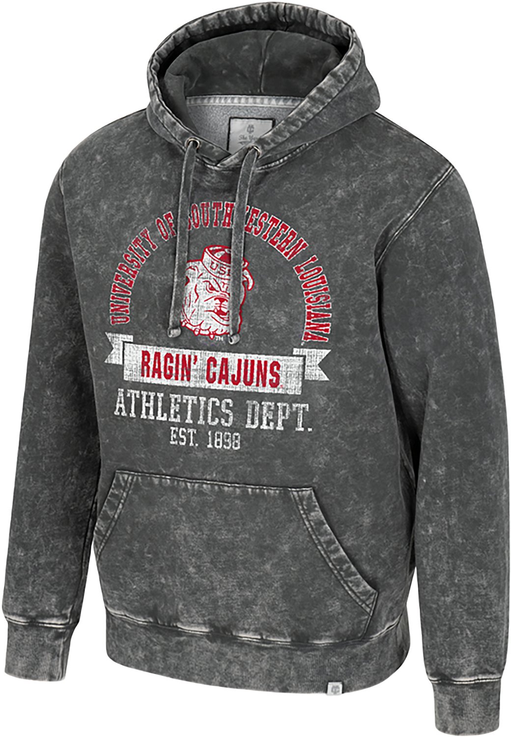 Colosseum Athletics Men's Louisiana-Lafayette Ragin Cajuns Oddbody Marble Fleece Hoodie - view number 2