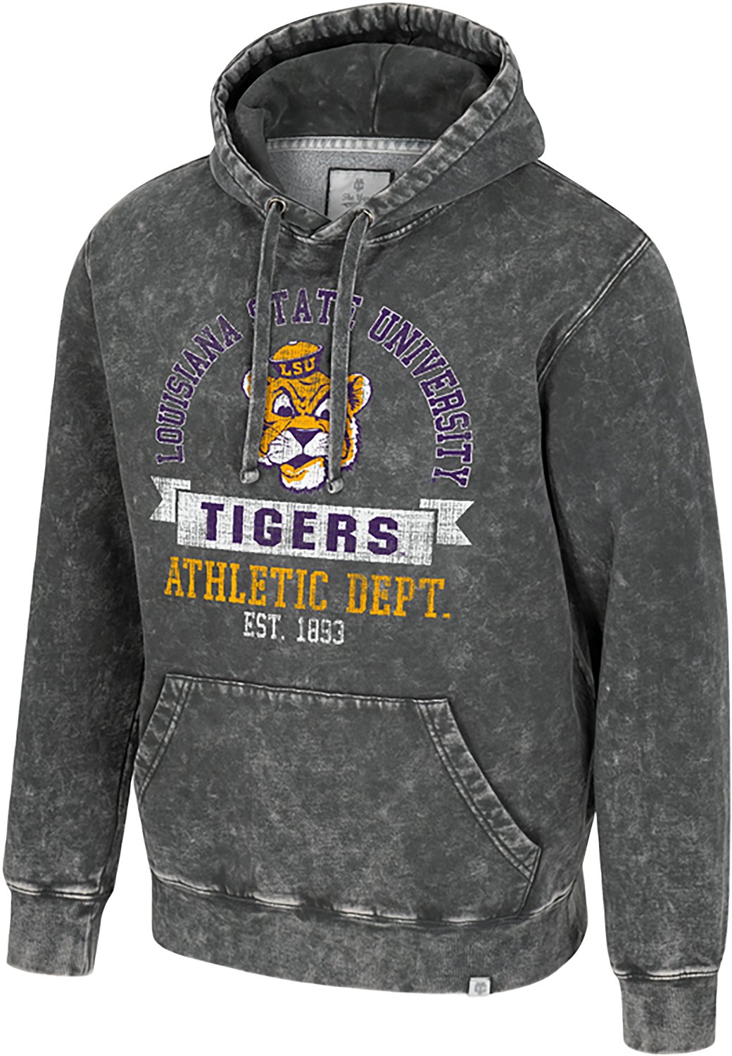 Colosseum Athletics Men's LSU Tigers Oddbody Marble Fleece Hoodie - view number 1