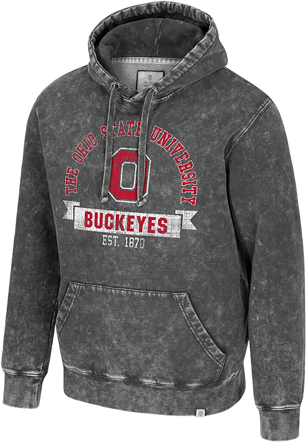 Colosseum Athletics Men’s Ohio State University Oddbody Marble Fleece Hoodie - view number 2
