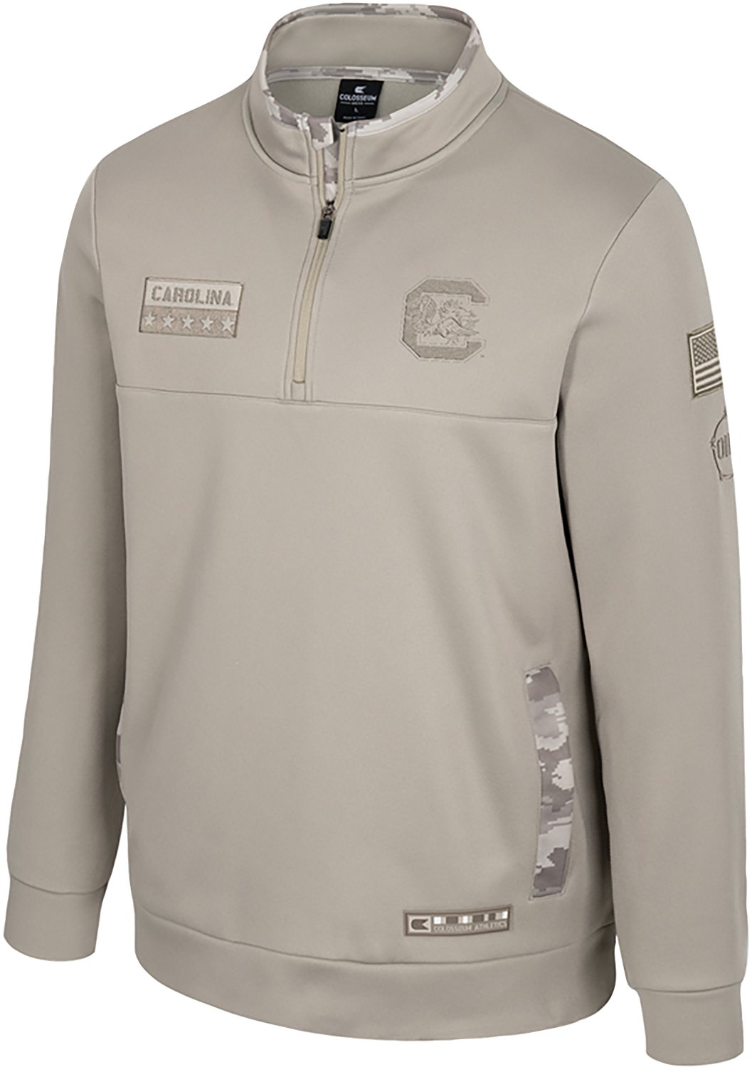 Colosseum Athletics Men’s University of South Carolina Battalion 1/4 Zip Fleece - view number 2