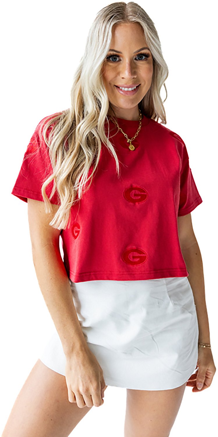 Gameday Social Women's University of Georgia Bulldogs Ritter Repeat Heavyweight Crop Short Sleeve T-shirt - view number 4