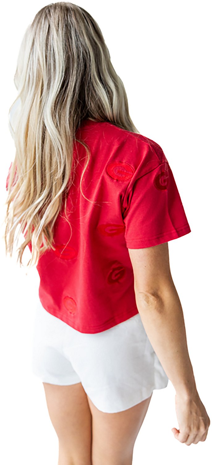 Gameday Social Women's University of Georgia Bulldogs Ritter Repeat Heavyweight Crop Short Sleeve T-shirt - view number 6