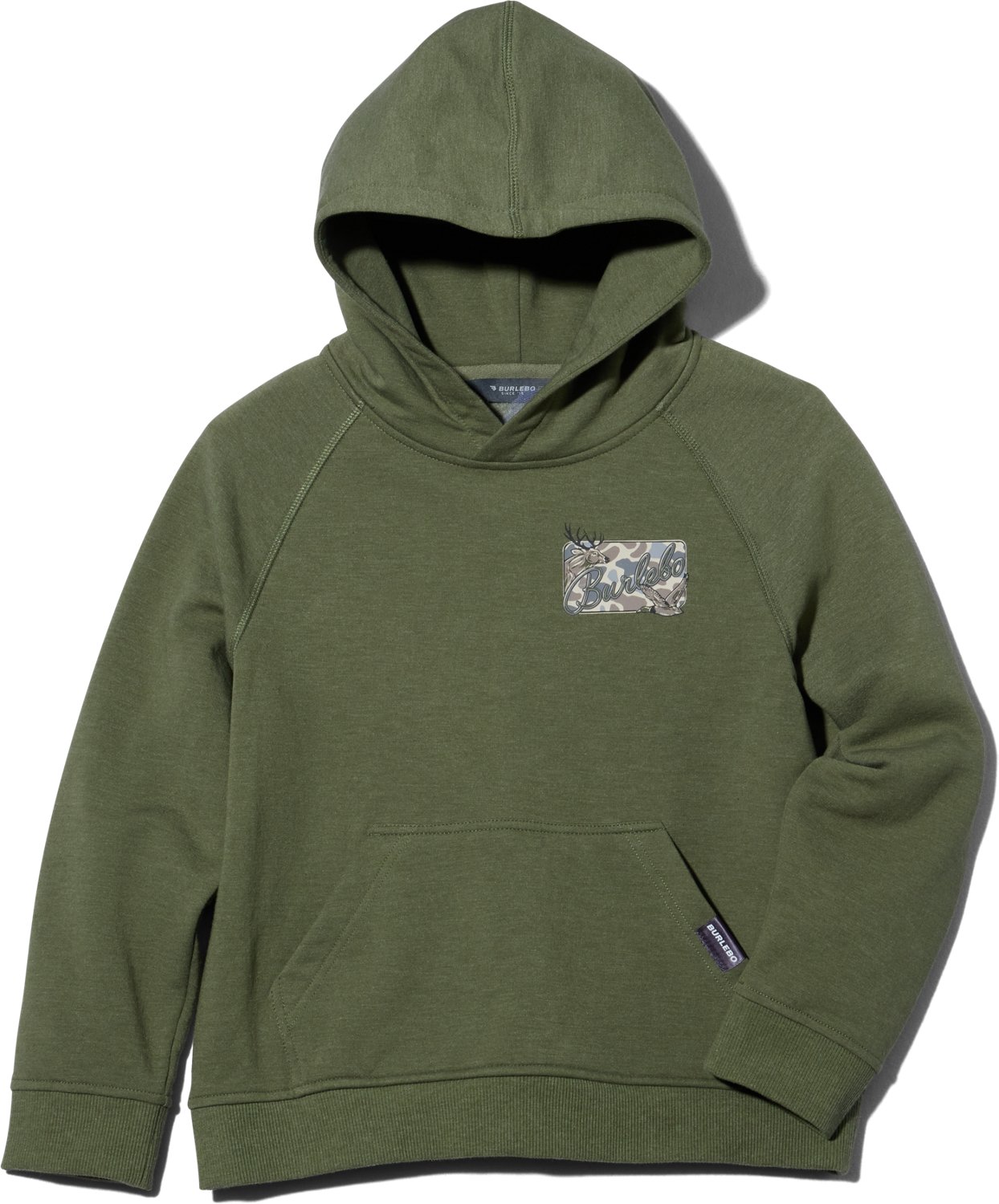 BURLEBO Boys' Deer Camo Patch Logo Fleece Hoodie - view number 2
