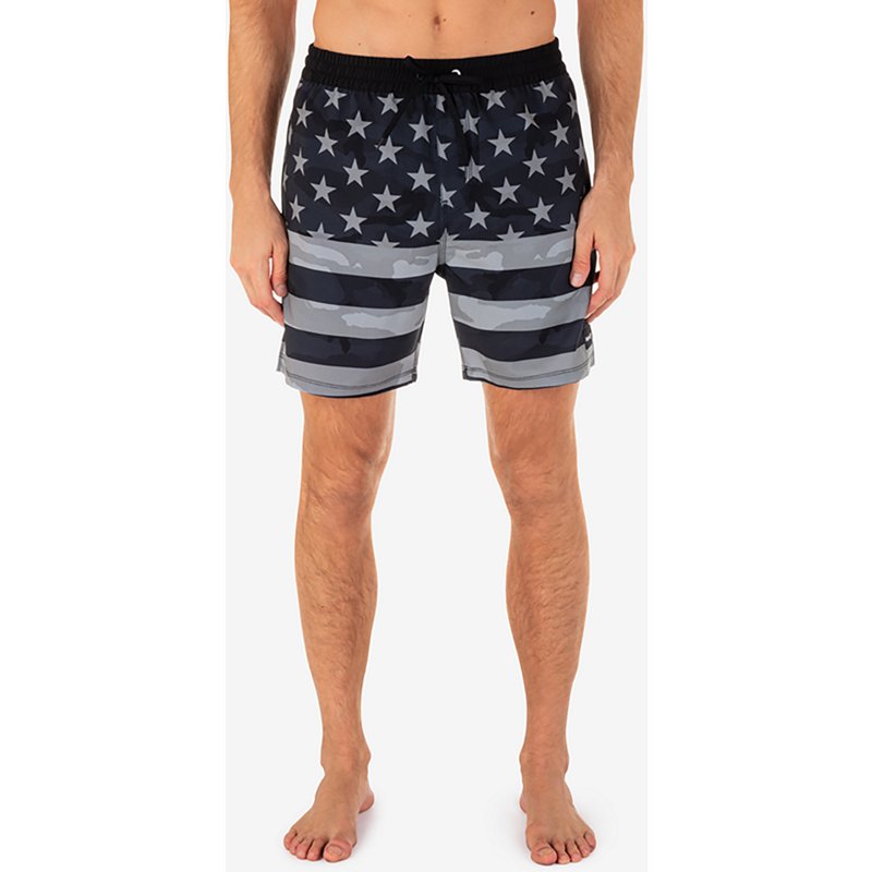 Hurley Men's Cannonball 17" Swim Trunks, Medium, Black