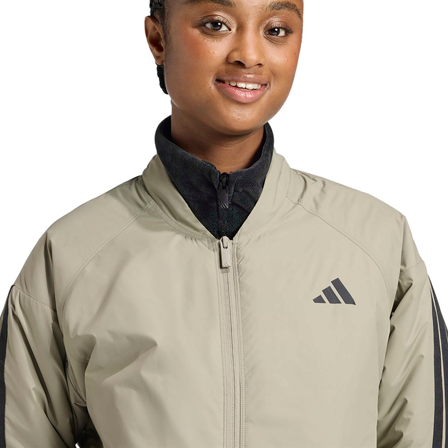 adidas Women's Essential 3-Stripes Insulated Bomber Jacket - view number 3