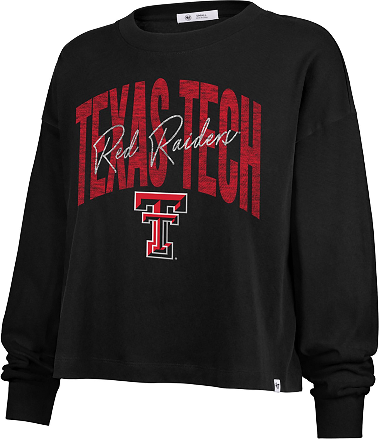 47 Women's Texas Tech Muse Sydney Long Sleeve Crew Sweatshirt