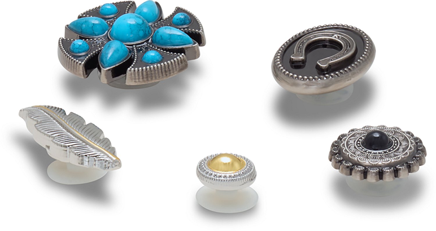 Crocs Jibbitz SMT Turquoise and Silver 5-Pack - view number 4