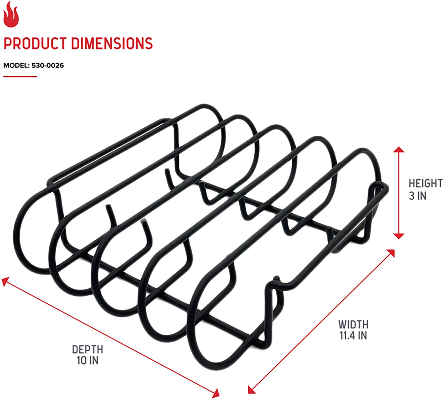 Nexgrill Rib Barbeque Rack - view number 3