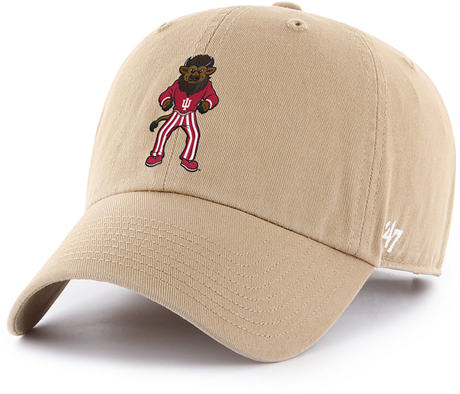 47 Brands Adults' University of Indiana Hoosiers Bison Clean Up Cap
