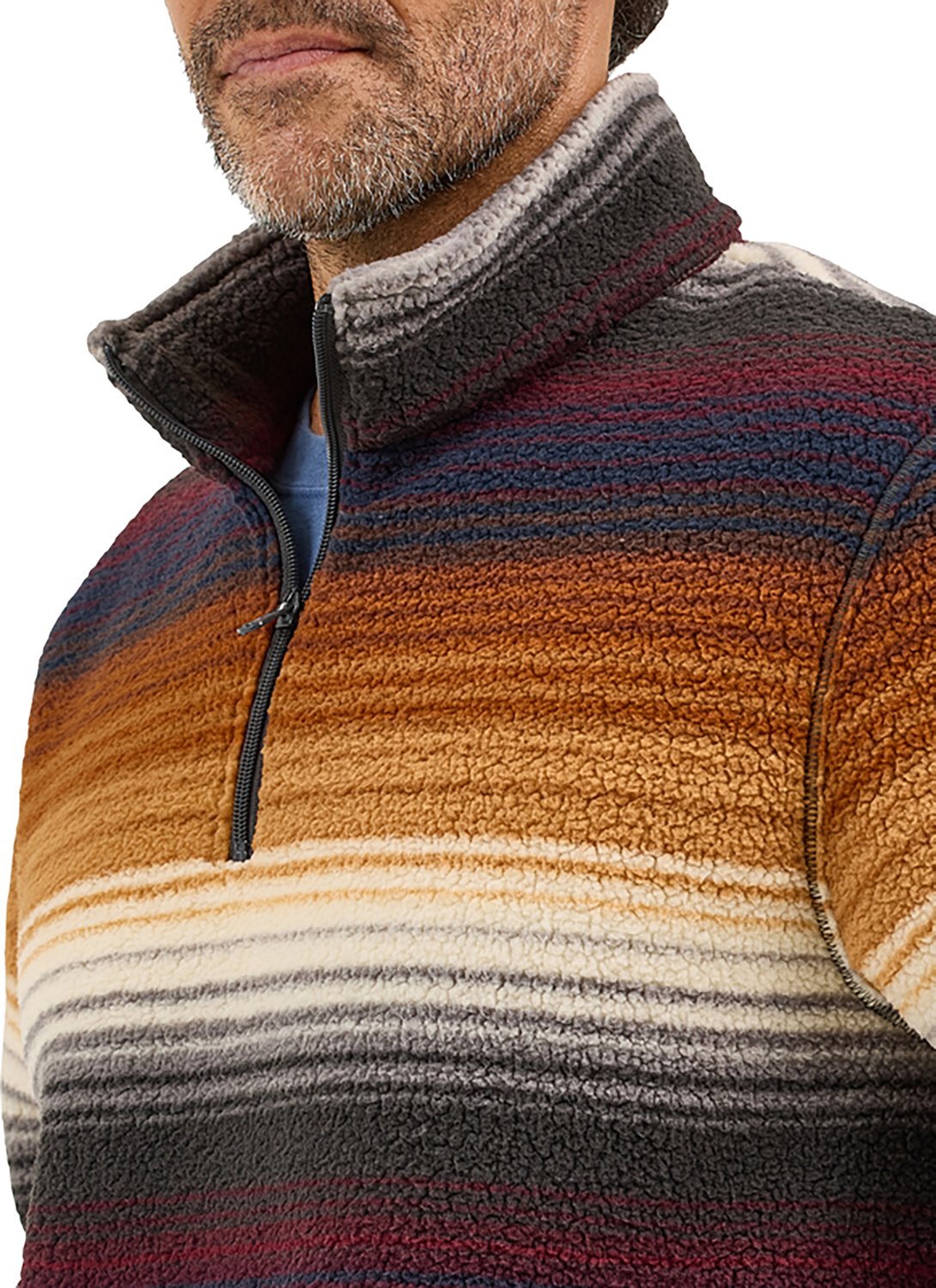 Wrangler Men's Western Sherpa 1/4 Zip Sweatshirt - view number 5