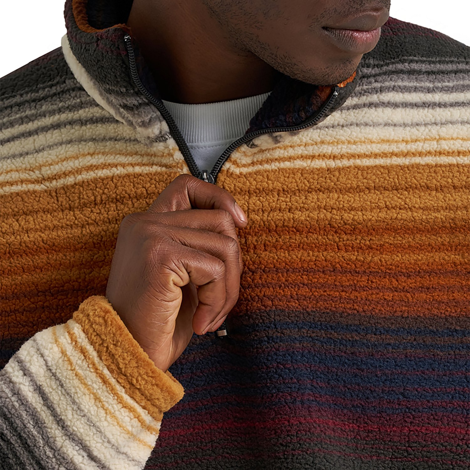 Wrangler Men's Western Sherpa 1/4 Zip Sweatshirt - view number 6