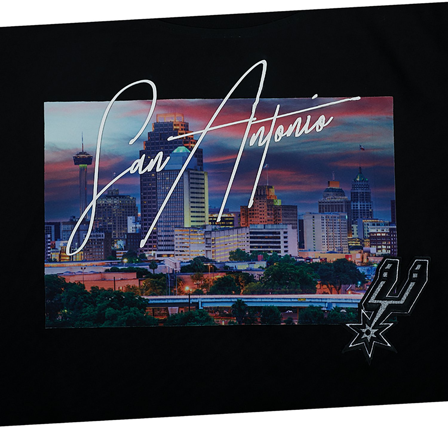 Pro Standard Women's Spurs City Scape SJ Boxy T-shirt - view number 7