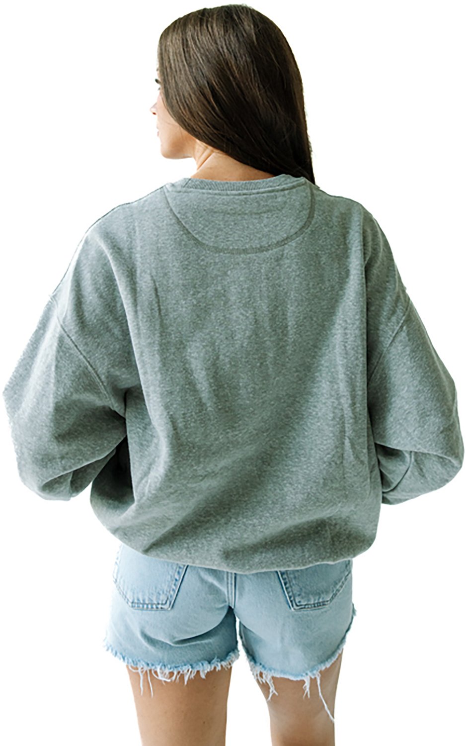 Gameday Social Women's Texas A&M Malone Oversized Long-sleeve Crewneck Fleece - view number 2