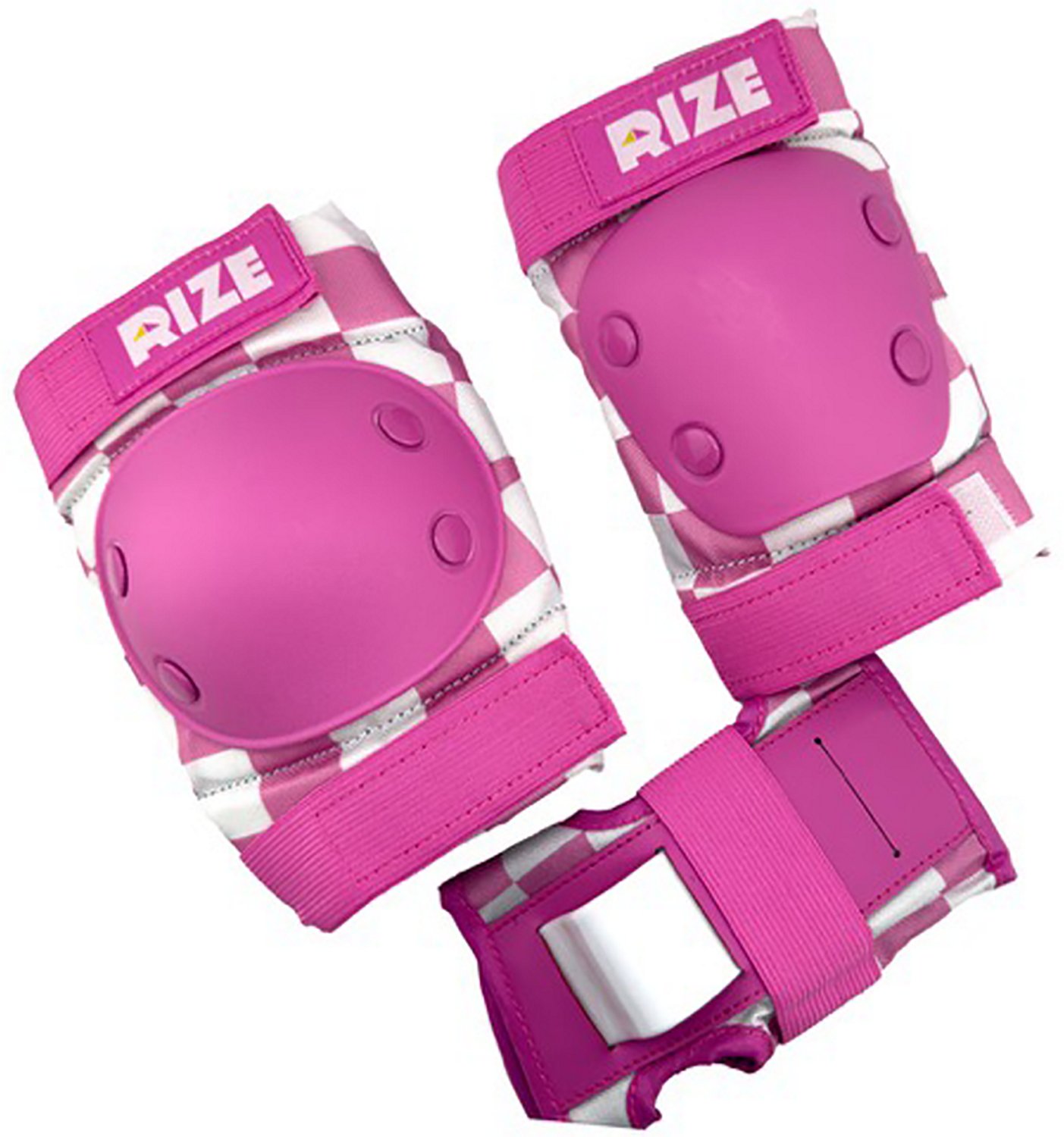 RIZE Kids' Checkered Elbow and Knee Pad Set - view number 2