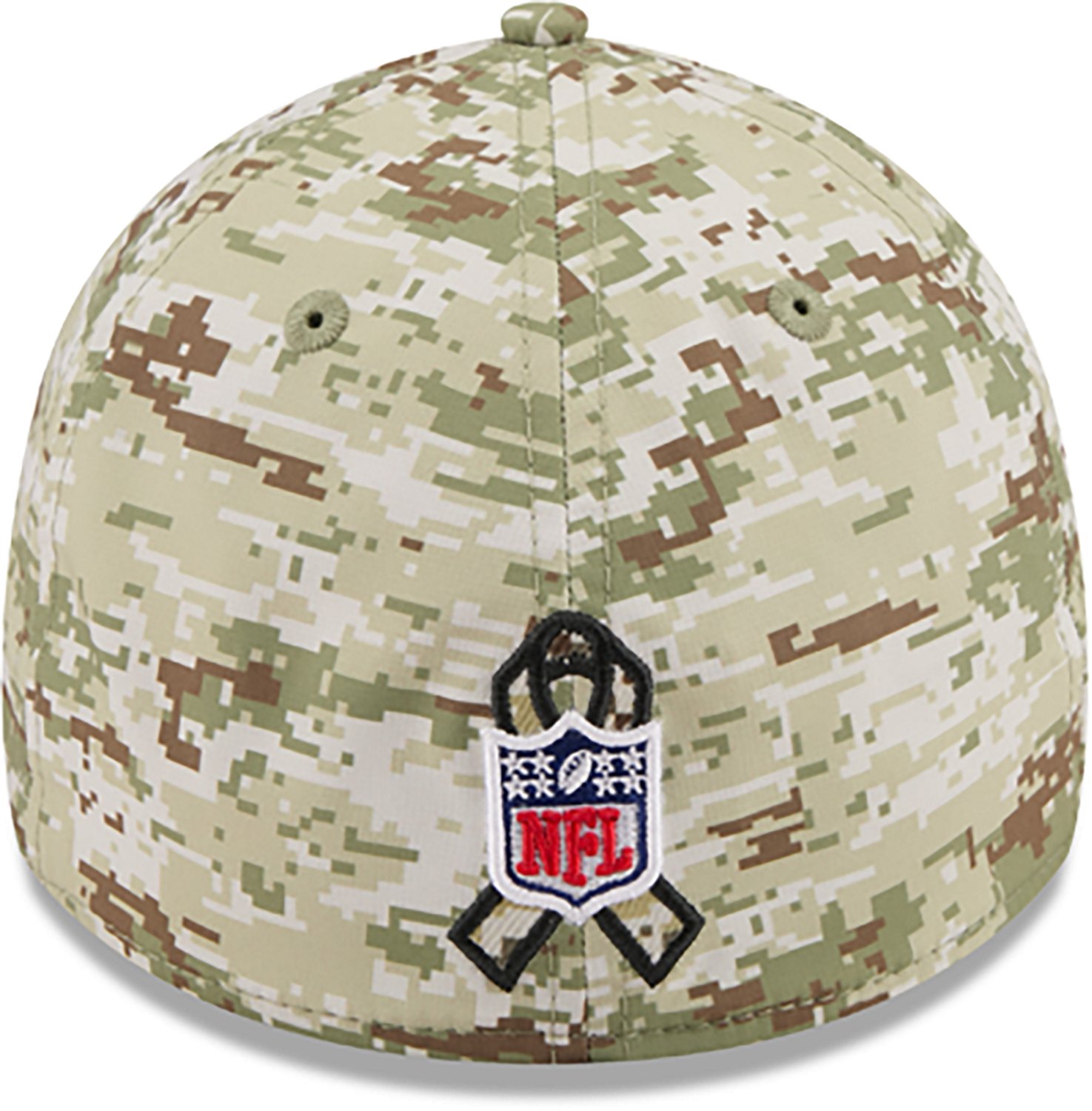 New Era Men's Eagles 25 Salute to Service Camo 39THIRTY Cap - view number 2