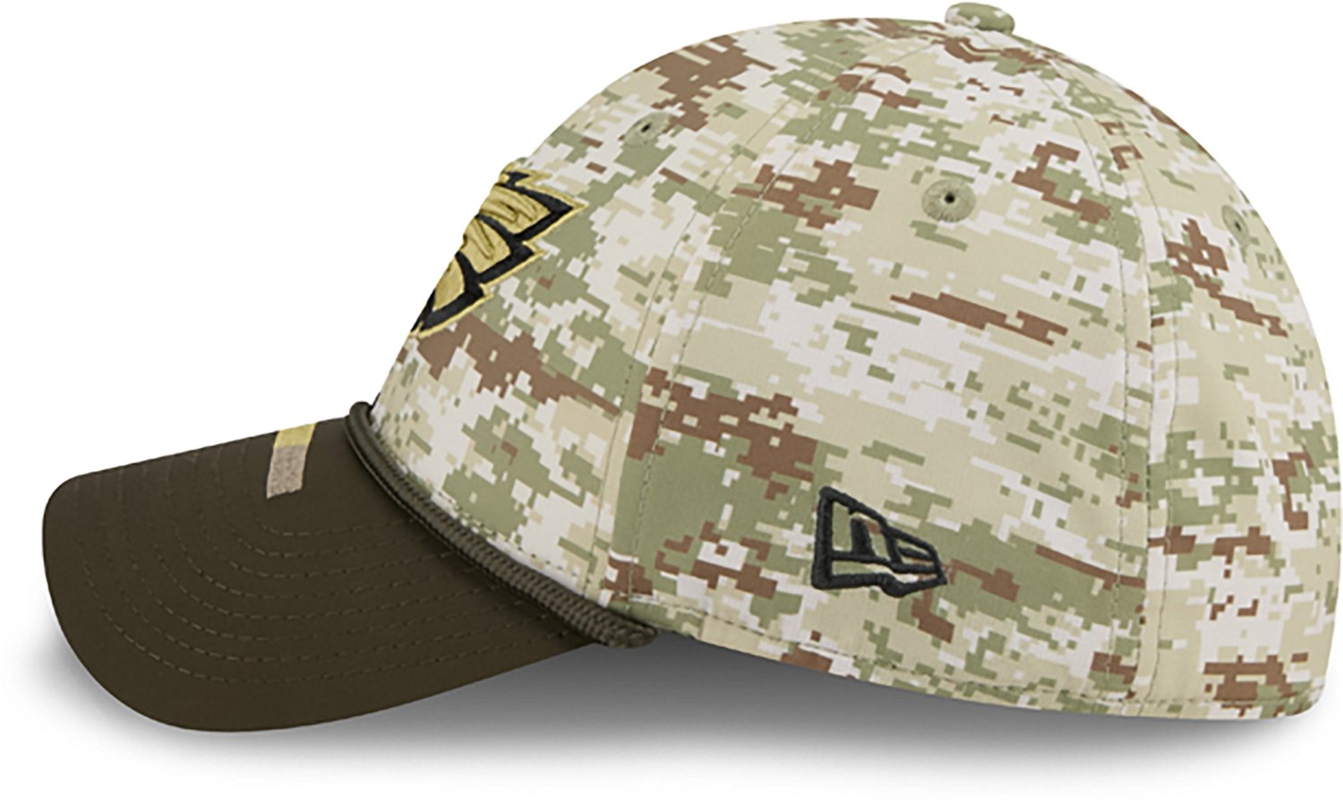 New Era Men's Eagles 25 Salute to Service Camo 39THIRTY Cap - view number 4