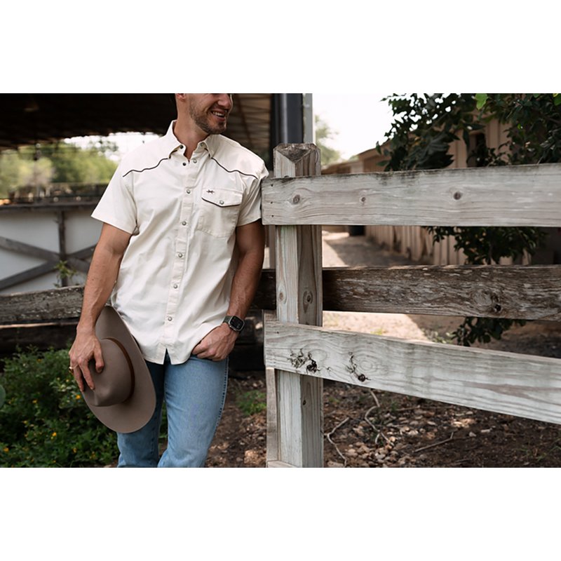 Texas Standard Men's Lariat Ranger Pearl Snap Short Sleeve Shirt