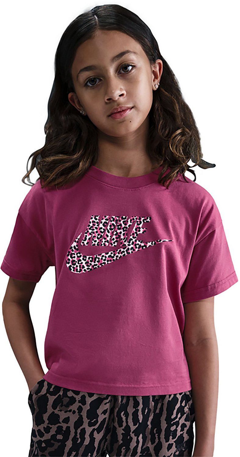 Nike Girls' 4-7 Sportswear Boxy Animal Print T-shirt - view number 3