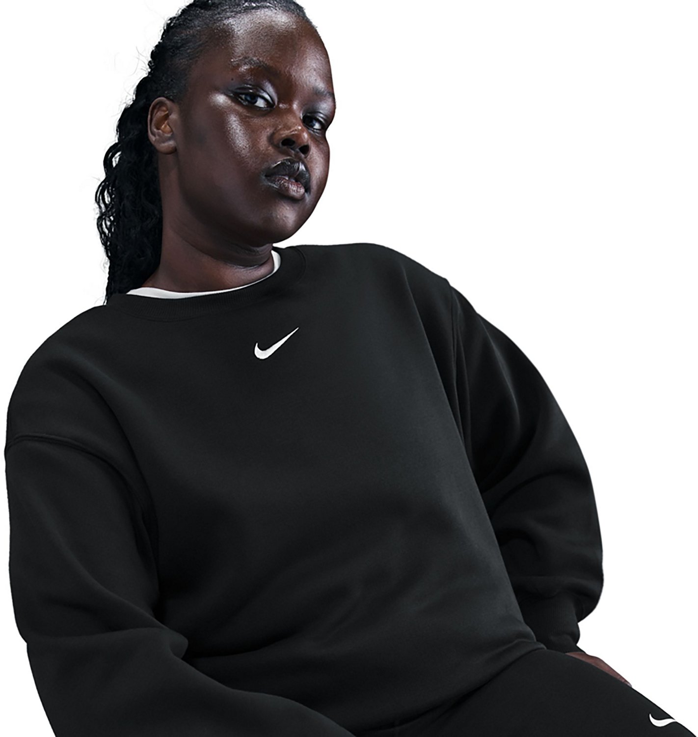 Nike Women's Plus Nike Sportswear Phoenix Fleece Oversized Crewneck Sweatshirt - view number 4