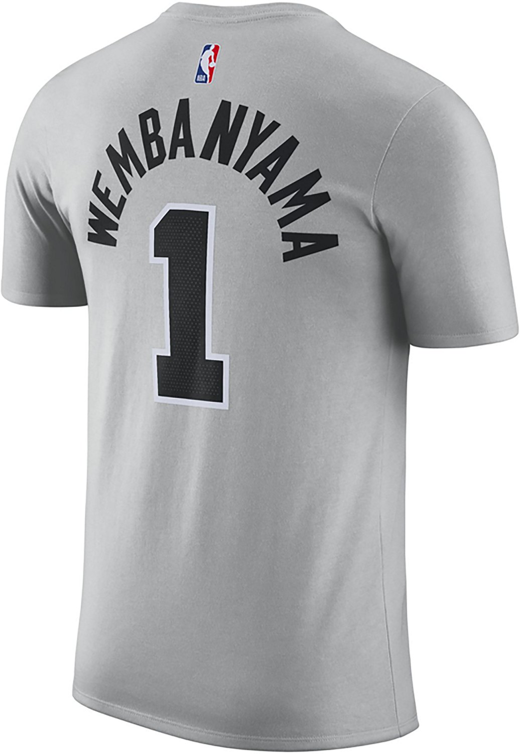 Nike Men's San Antonio Spurs Victor Wembanyama Statement Name & Number Short Sleeve T-shirt - view number 2