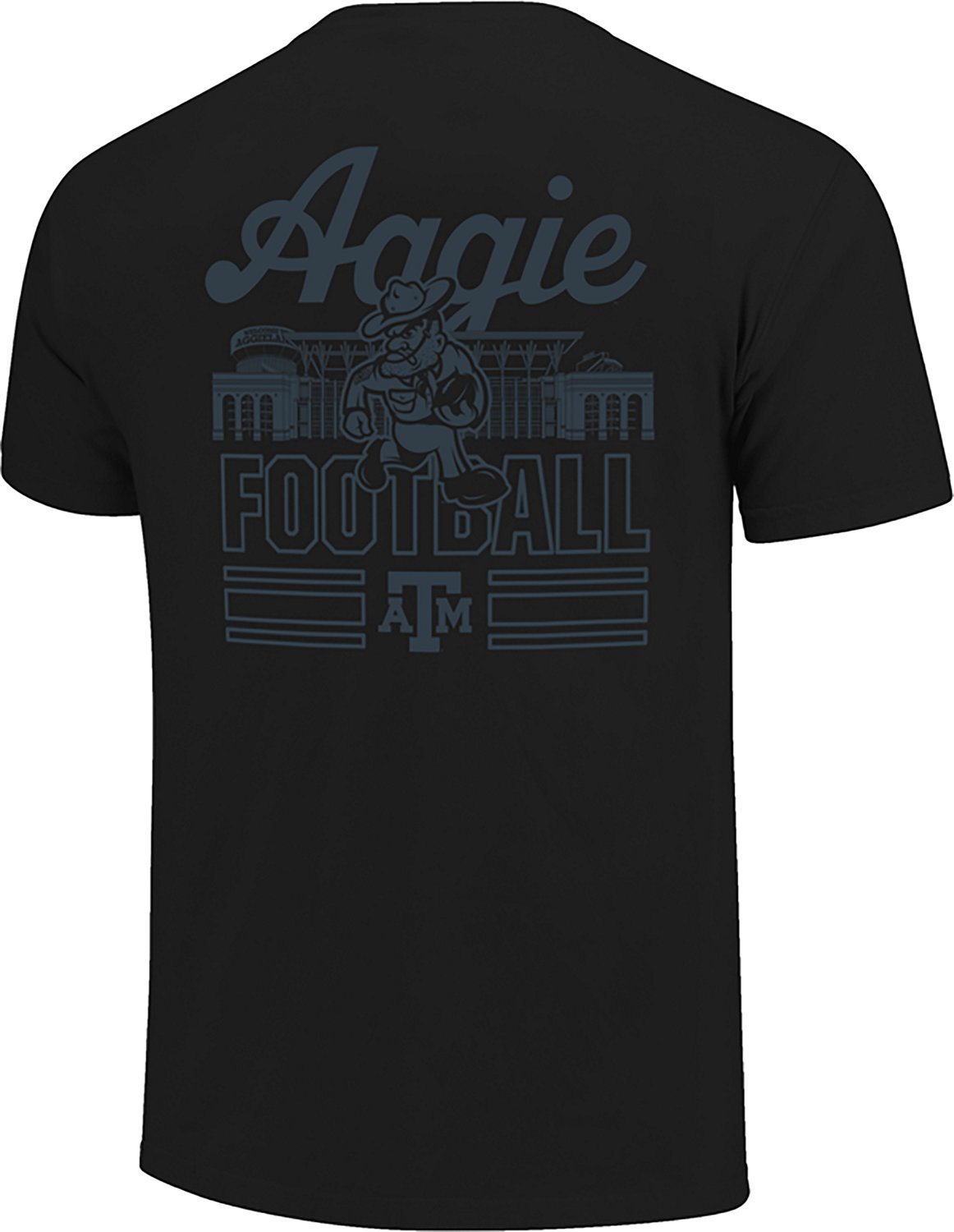 Image One Men's Texas A&M University Blackout Stadium Graphic T-shirt - view number 3