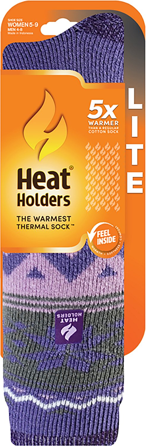 Heat Holders Women's Lite Laura Fairisle Long Socks