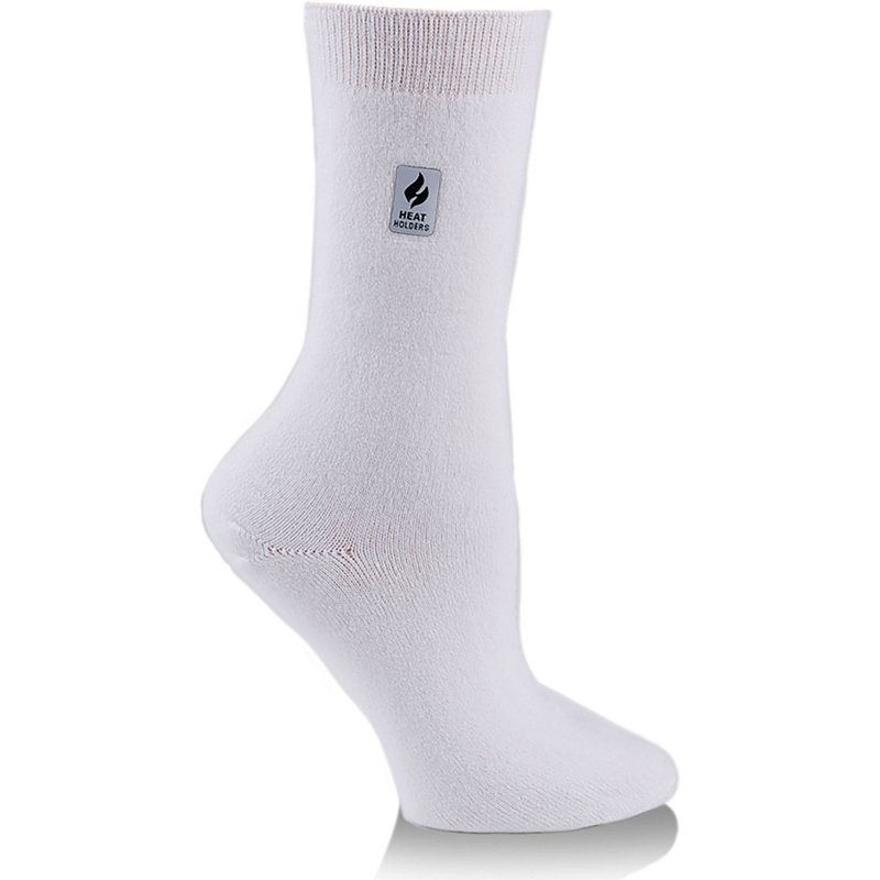 Heat Holders Women's Ultra Lite Solid Thermal Socks - White
